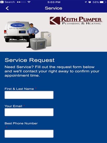 Keith Pumper Plumbing & Heat screenshot 3
