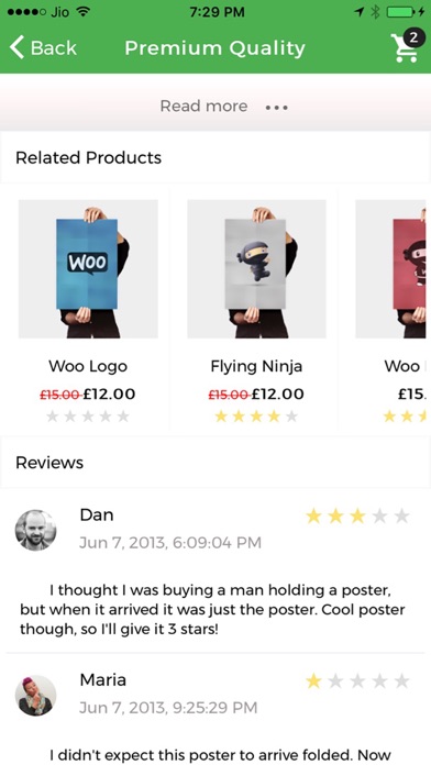 WooCommerce app screenshot 2