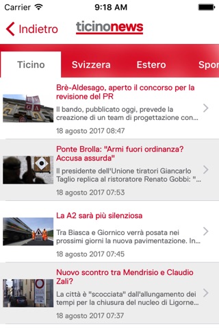 TicinoNews screenshot 2