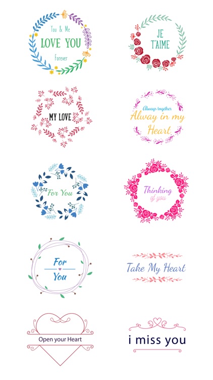 Love Typo - Animated Minimal Typography Stickers screenshot-3