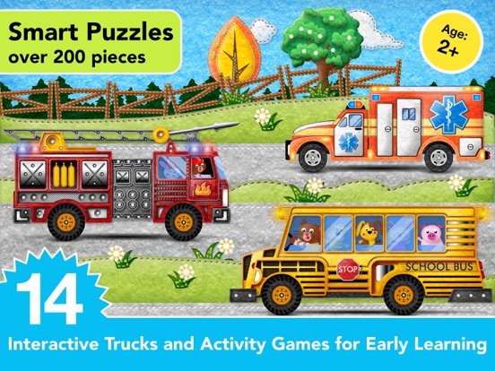 Kids Vehicles Fire Truck games для iPad
