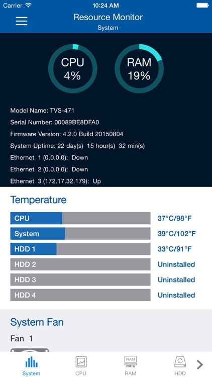 NAS System Manager