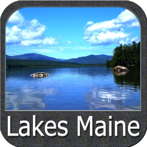 Maine lakes charts - GPS fishing maps Navigator