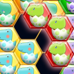 Dinosaur hexagon puzzle games