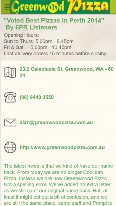 How to cancel & delete Greenwood Pizza Perth from iphone & ipad 2