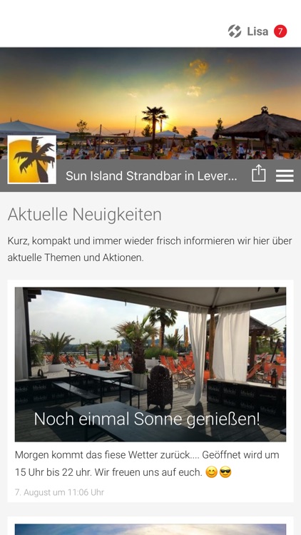 Sun Island Strandbar