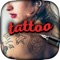 Choose the tattoo you want with stickers and adhesives and put it on pictures