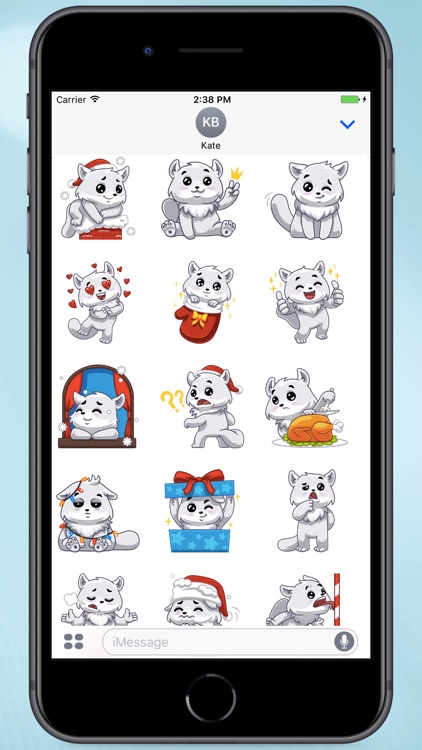 Cute Winter Kitty Stickers