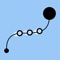 Tap to shoot the dots along the path, and avoid the obstacles