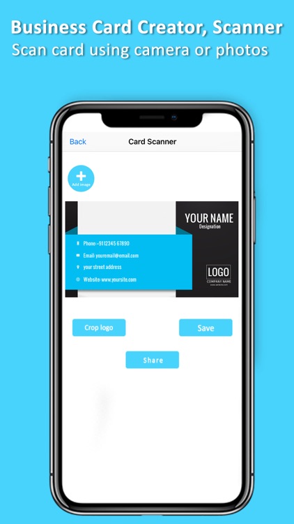 Business Card Creator, Scanner screenshot-3
