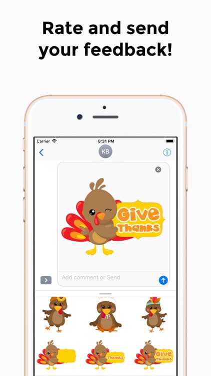 Thanksgiving Sticker Set screenshot-3