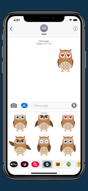 Owl Emoji - Cute Smiles(圖5)-速報App