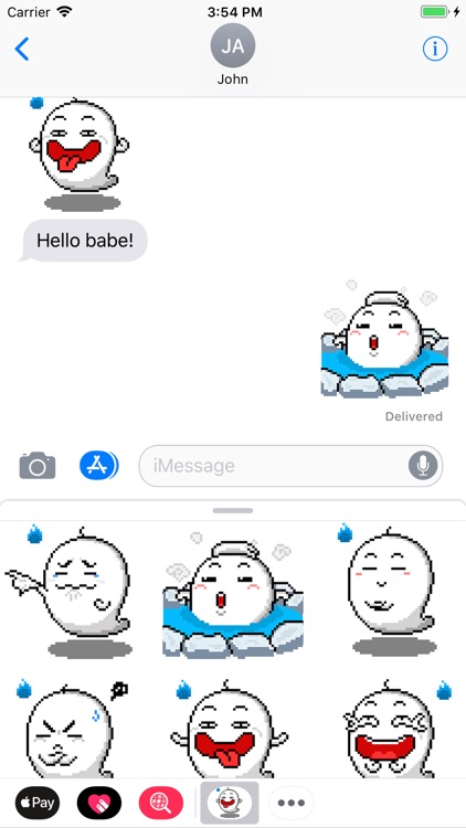 Little Ghost Animated Stickers