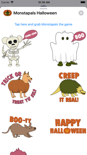 Monstapals Stickers Halloween(圖2)-速報App