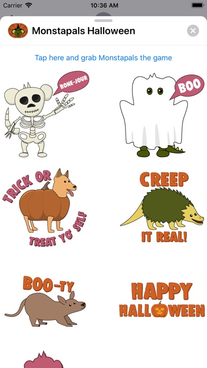 Monstapals Stickers Halloween