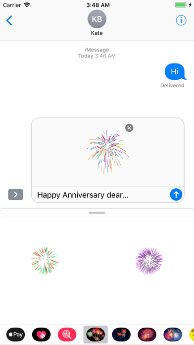 Animated Fireworks for Texting screenshot 2