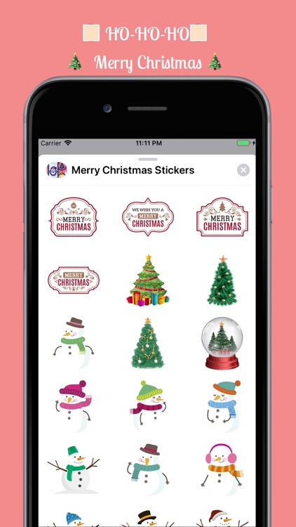 Top Merry Christmas Stickers