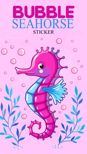 Bubble Seahorse Stickers