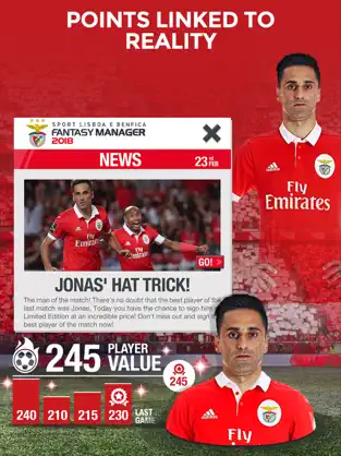 Screenshot 3 SL Benfica Fantasy Manager 18 iphone