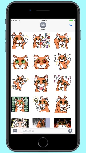 Orange Fluffy Cat Stickers(圖1)-速報App