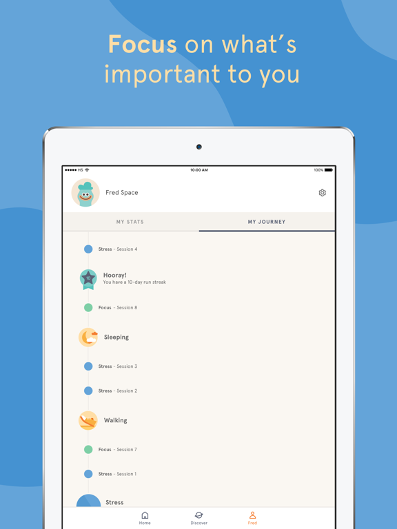 Screenshots of Headspace: Guided Meditation and Mindfulness for iPad