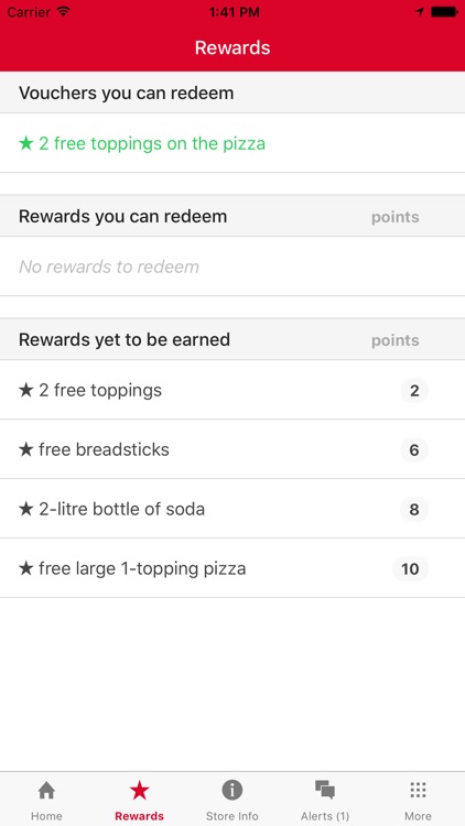 Crazy Dave's Pizza Rewards