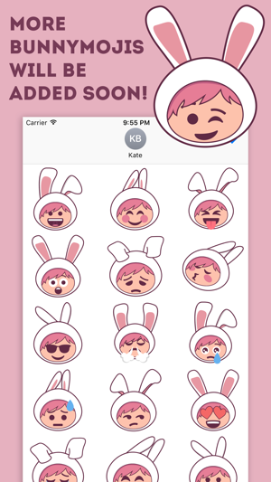 Bunnymoji - Cute Rabbit Bunny Emoji(圖2)-速報App