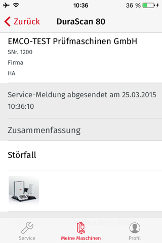 Service App by EMCO-TEST screenshot 3