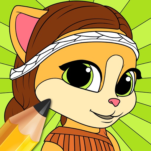 Emma the Cat Coloring Pages icon