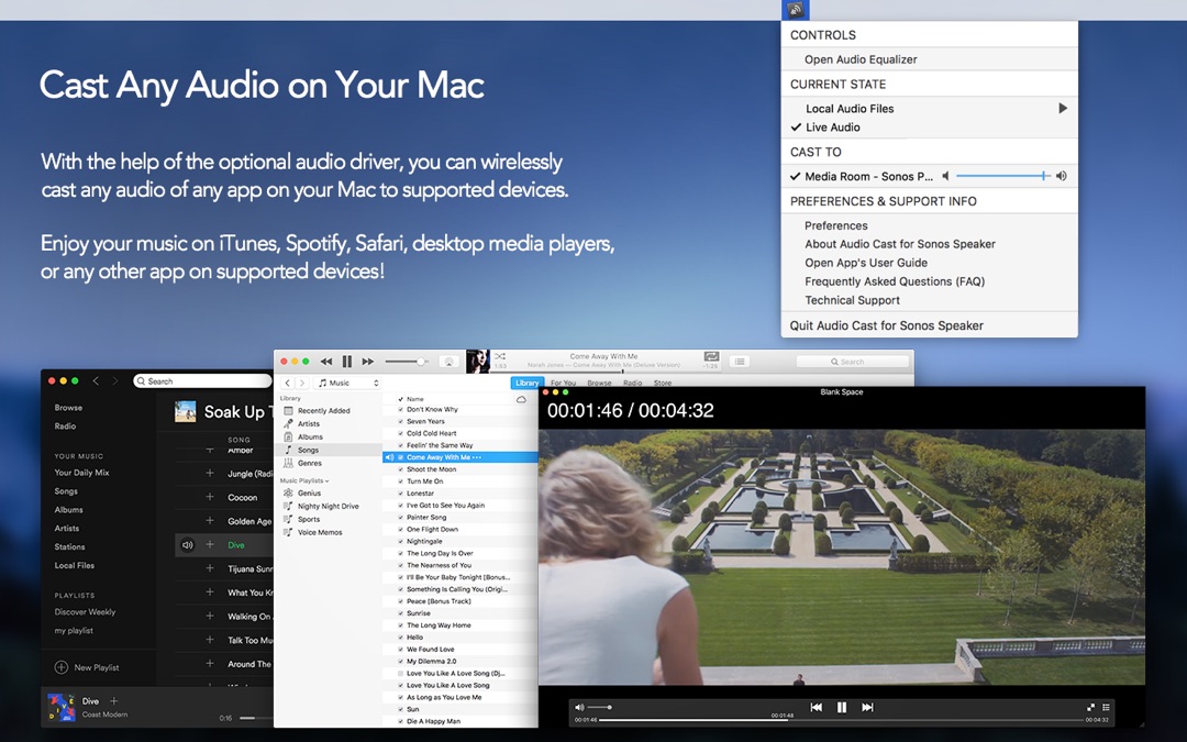 play mac audio through sonos