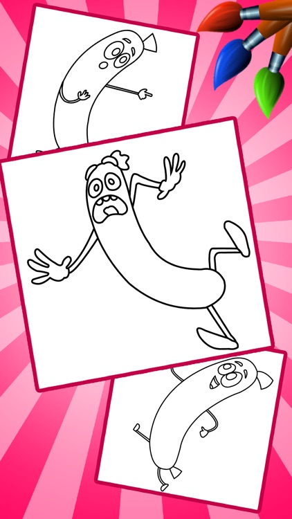 Sausage Coloring Book Games screenshot-3