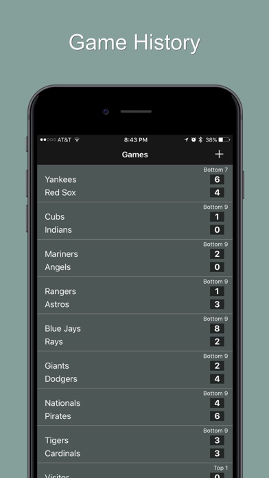 Baseball Scoreboard + screenshot 2