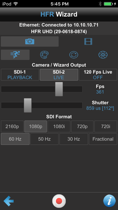 HFR Wizard screenshot 2