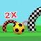 Score points by hitting the multi-colored balls into the goals