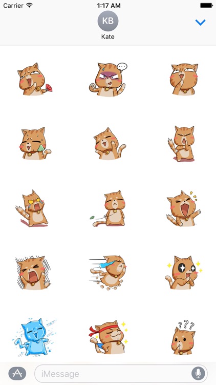 Kungfu Cat Stickers Pack