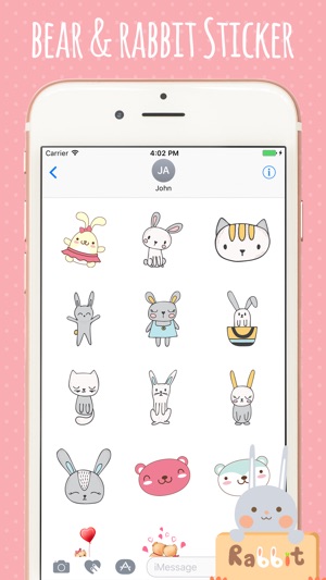 Bear Rabbit Stickers(圖4)-速報App