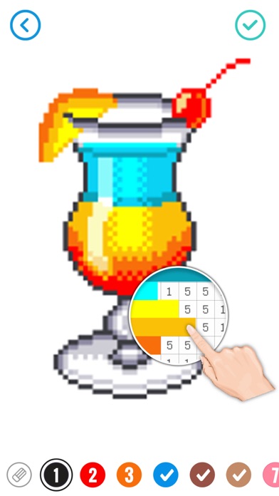 Pixel Cartoon: Number Coloring screenshot 3