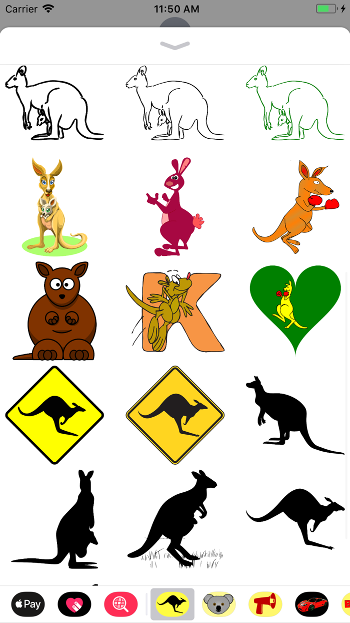 Kangaroo Stickers