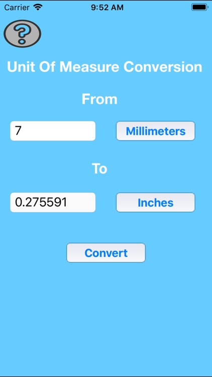 Units Of Measure Conversion