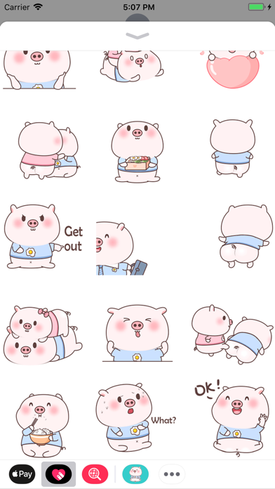Smiley Pig Animated Stickers screenshot 2