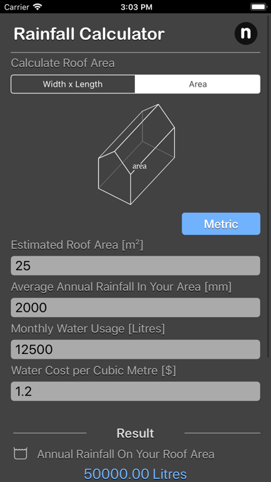 Rainfall Calculator screenshot 3