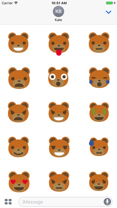 Teddy bear emoji & stickers screenshot 4