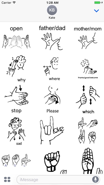 ASL Love Sticker Pack