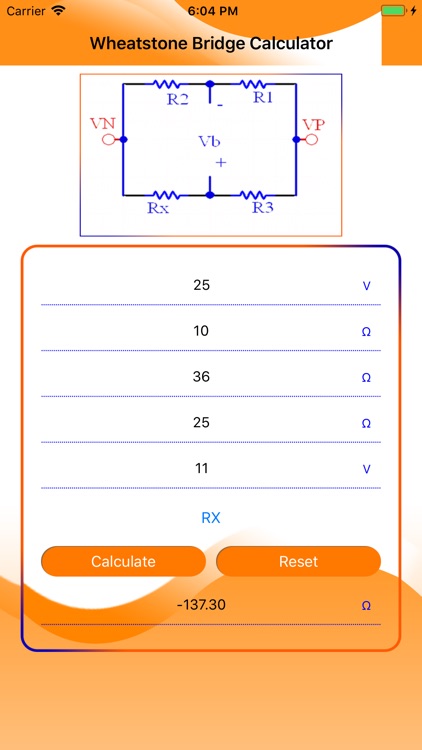 Wheatstone Bridge Calculator screenshot-4