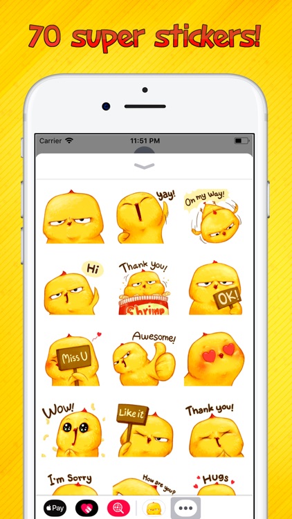 Yellow Bird Stickers screenshot-0