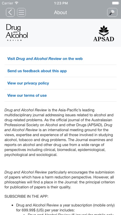 Drug and Alcohol Review screenshot 3