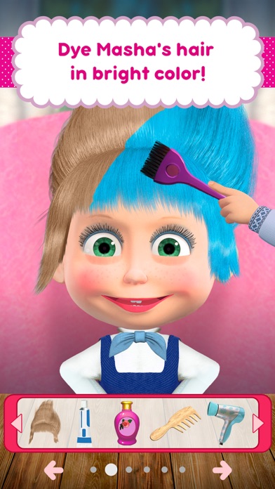 Masha and the Bear: Hair Salon screenshot 3