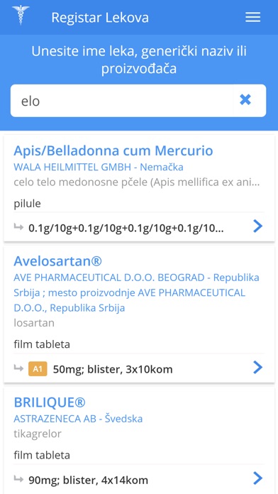 Registar Lekova screenshot 2