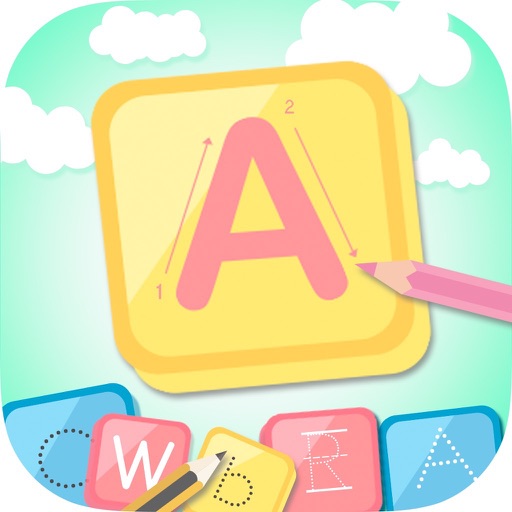 Calligraphy ABC Coloring Book Icon