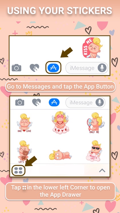 Animated Love Cupid Stickers